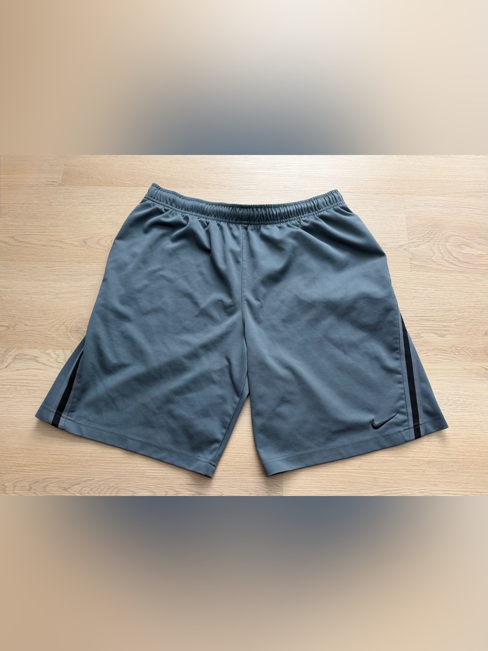 Nike Mens Gray Athletic Training Shorts Size M 483840-064 Drawstring Gym Active